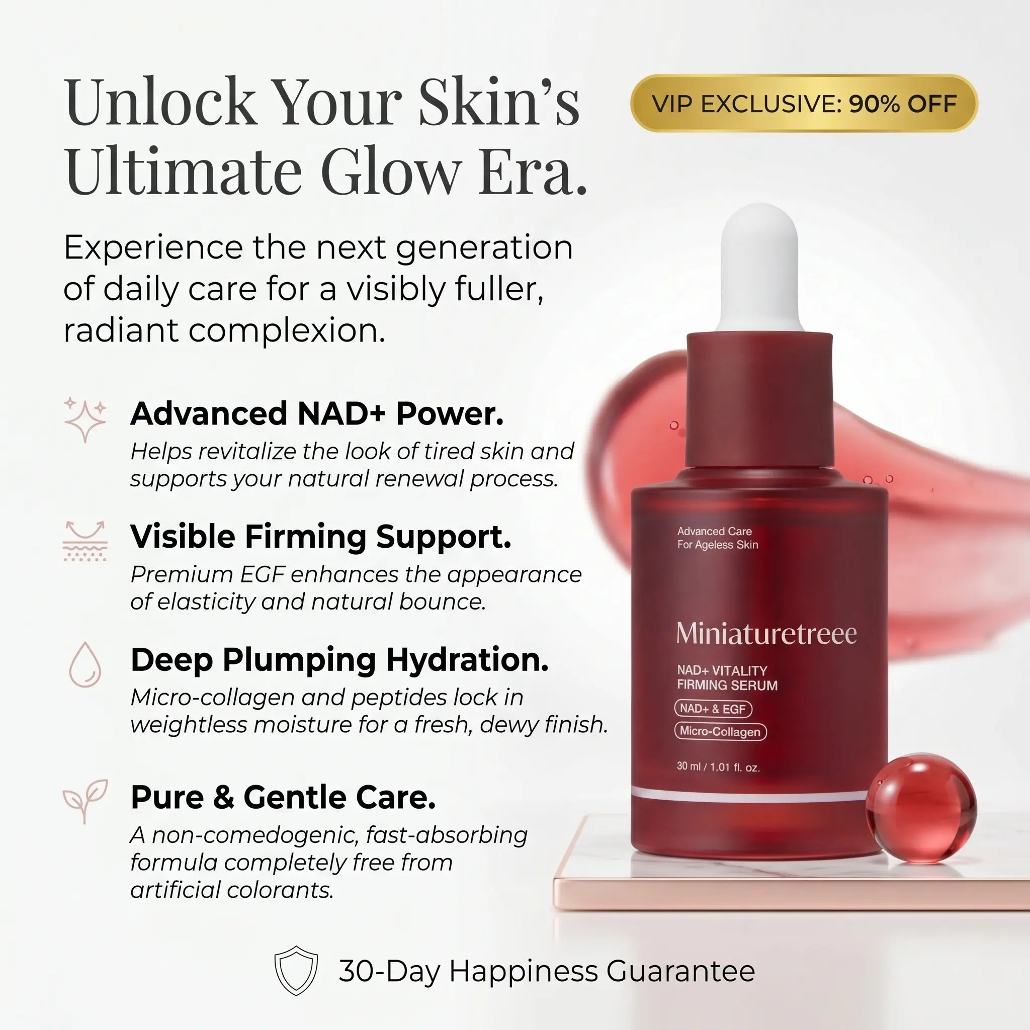 Miniaturetreee™ NAD+ Vitality Firming Serum - Visibly Smooths & Deeply Hydrates for a Radiant Glow | Claim 90% OFF🔥