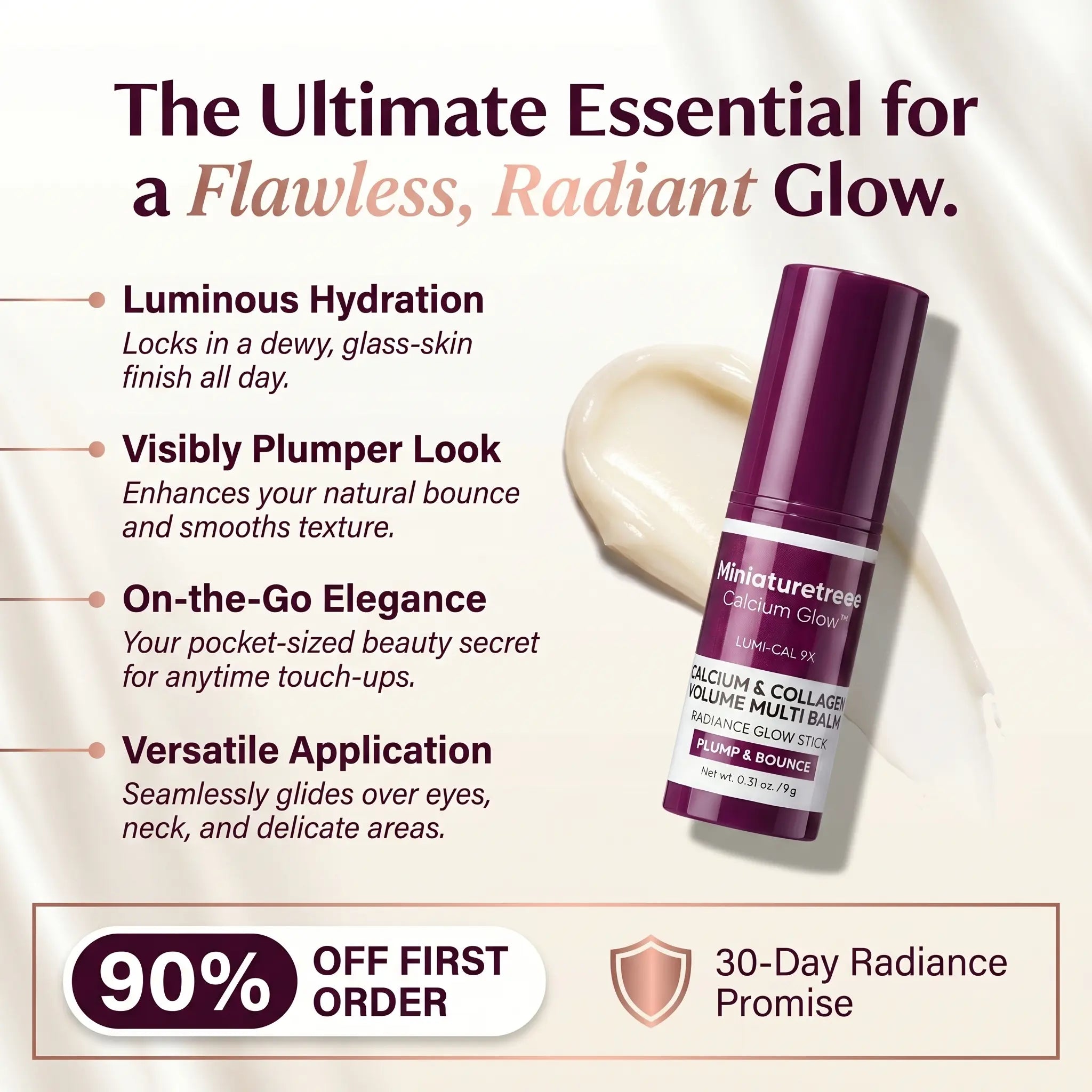 Miniaturetreee™ Calcium Glow Multi Balm - Visibly Plumps & Deeply Hydrates for a Radiant Finish | Last day Claim 90% OFF🔥