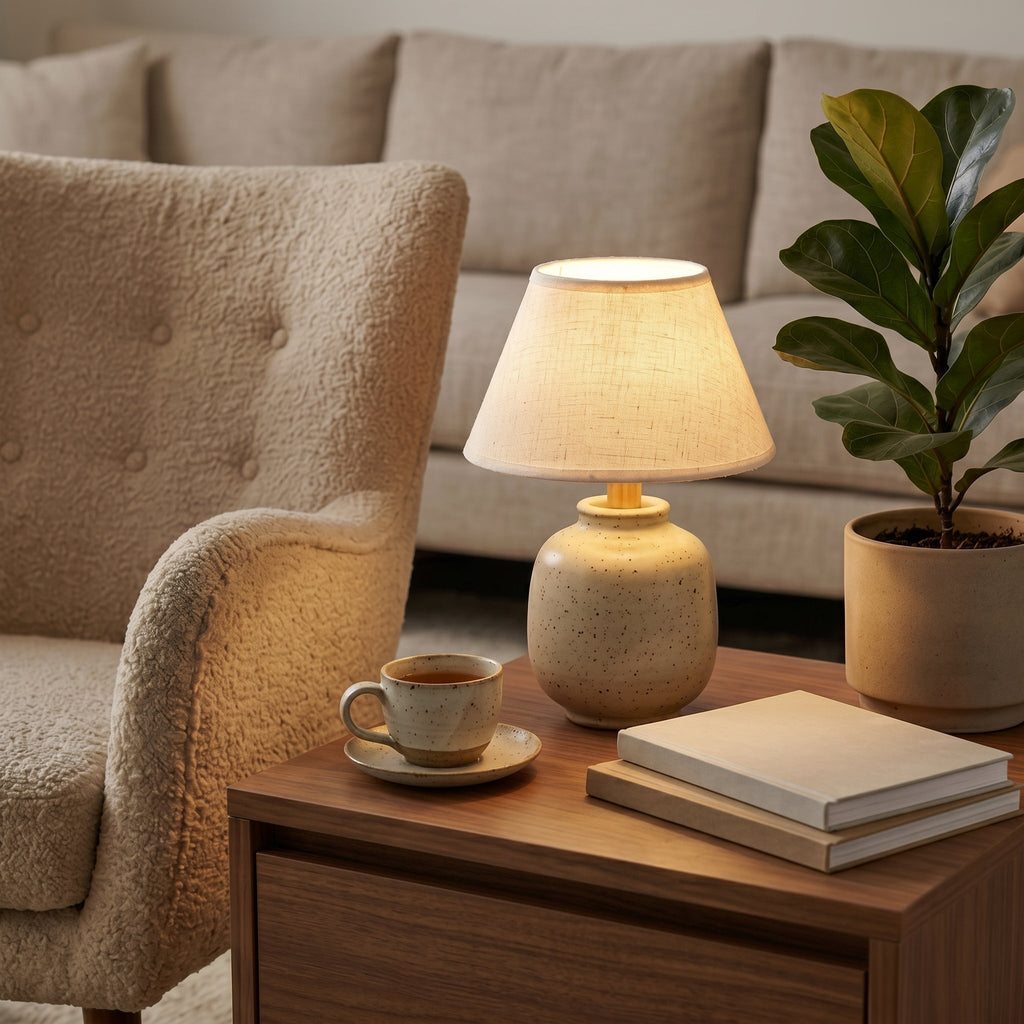 Speckled Ceramic Table Lamp