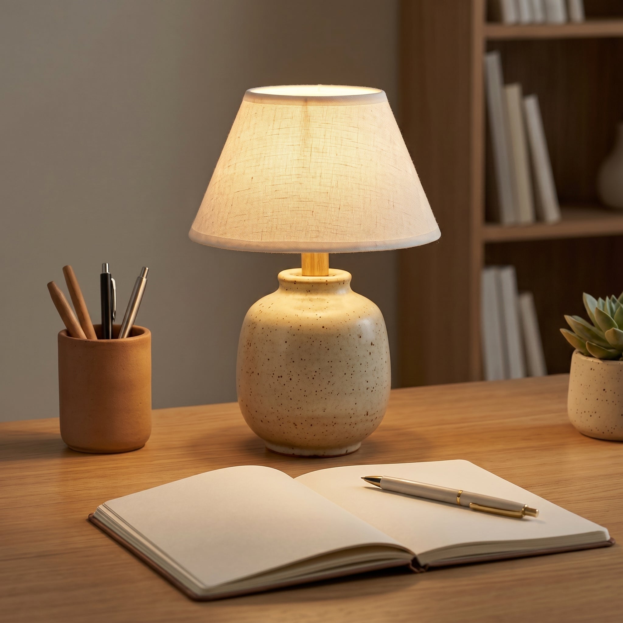 Speckled Ceramic Table Lamp
