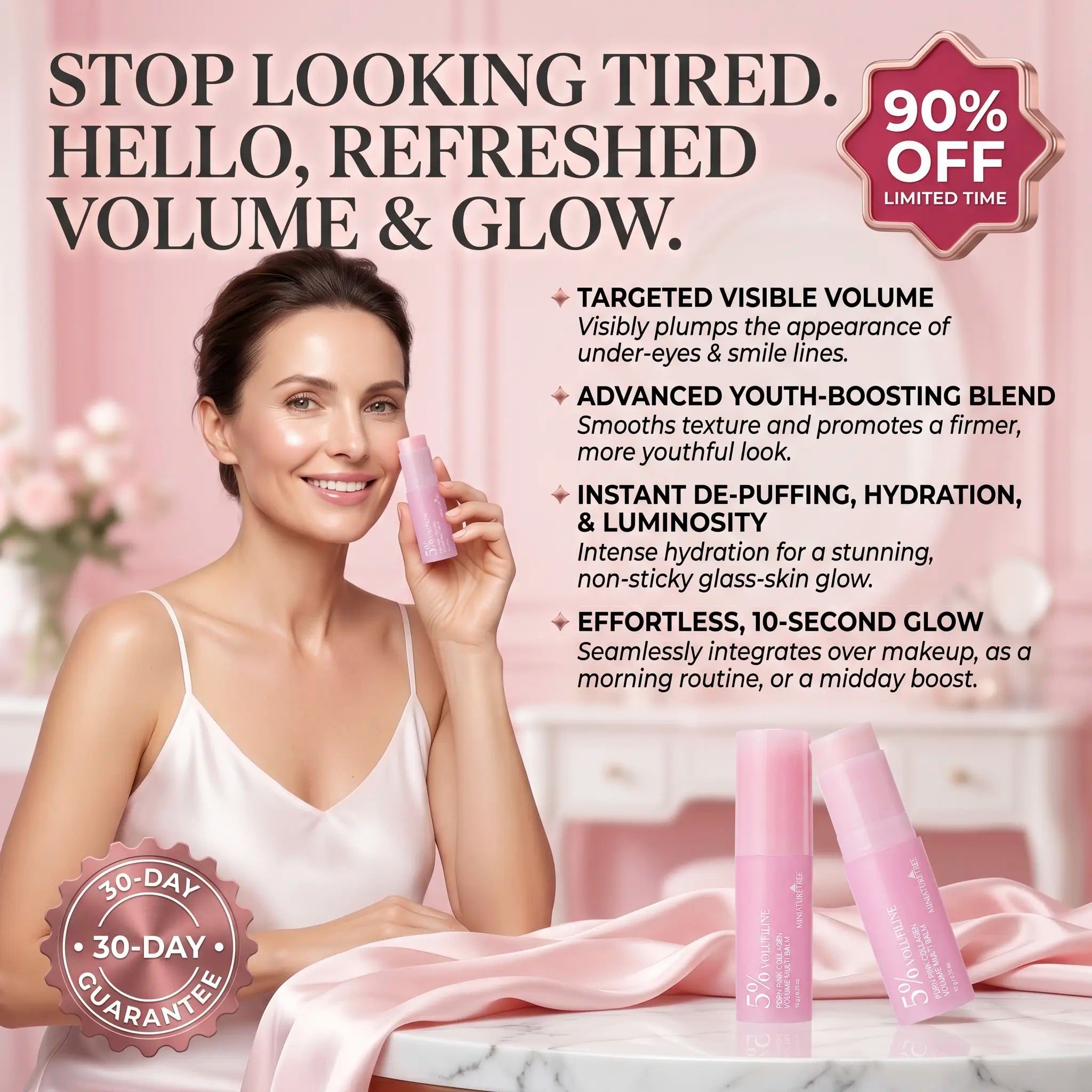 Miniature Tree™ 5% Volufiline Pink Volume Balm - Instant Needle-Free Plump & 24/7 Radiant Glow | Last Day Claim 90% OFF 🔥