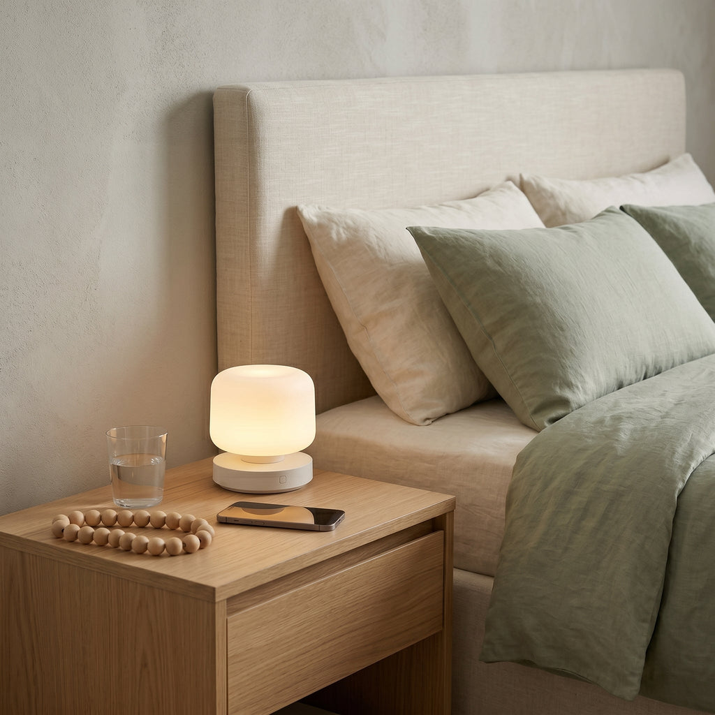 Modern Frosted Dome Table Lamp