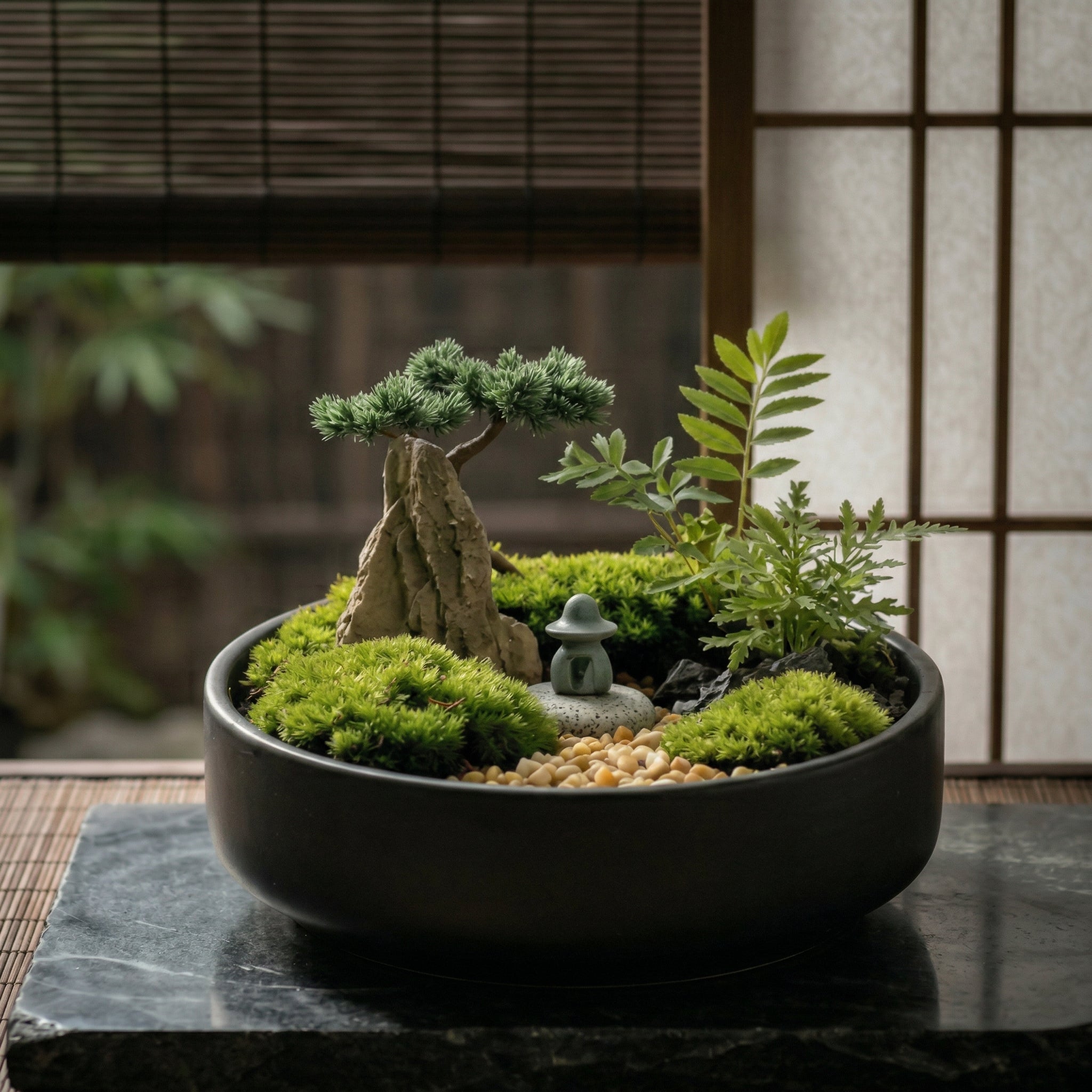 Zen Mountain Moss Micro Landscape Planter