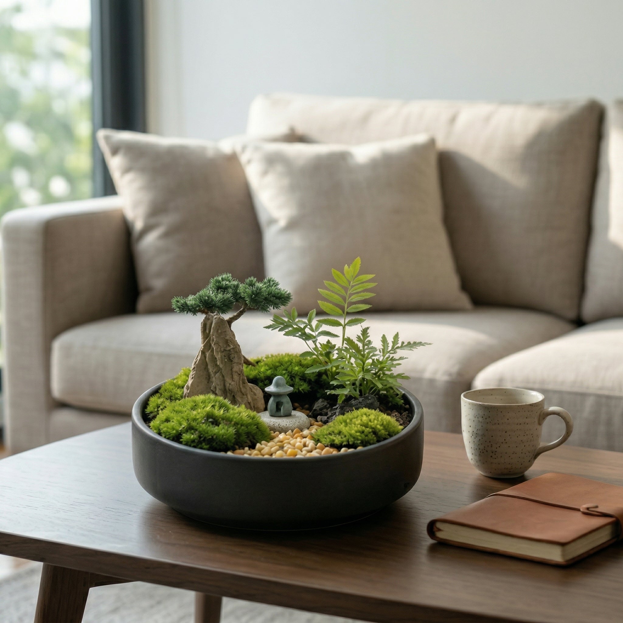 Zen Mountain Moss Micro Landscape Planter