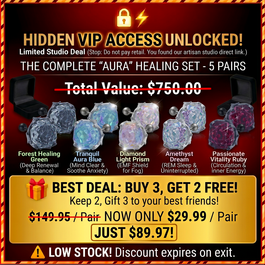 Secret VIP Glitch!🔓 80% OFF The Aura Healing Studs - Zero Anxiety, Effortless Glow