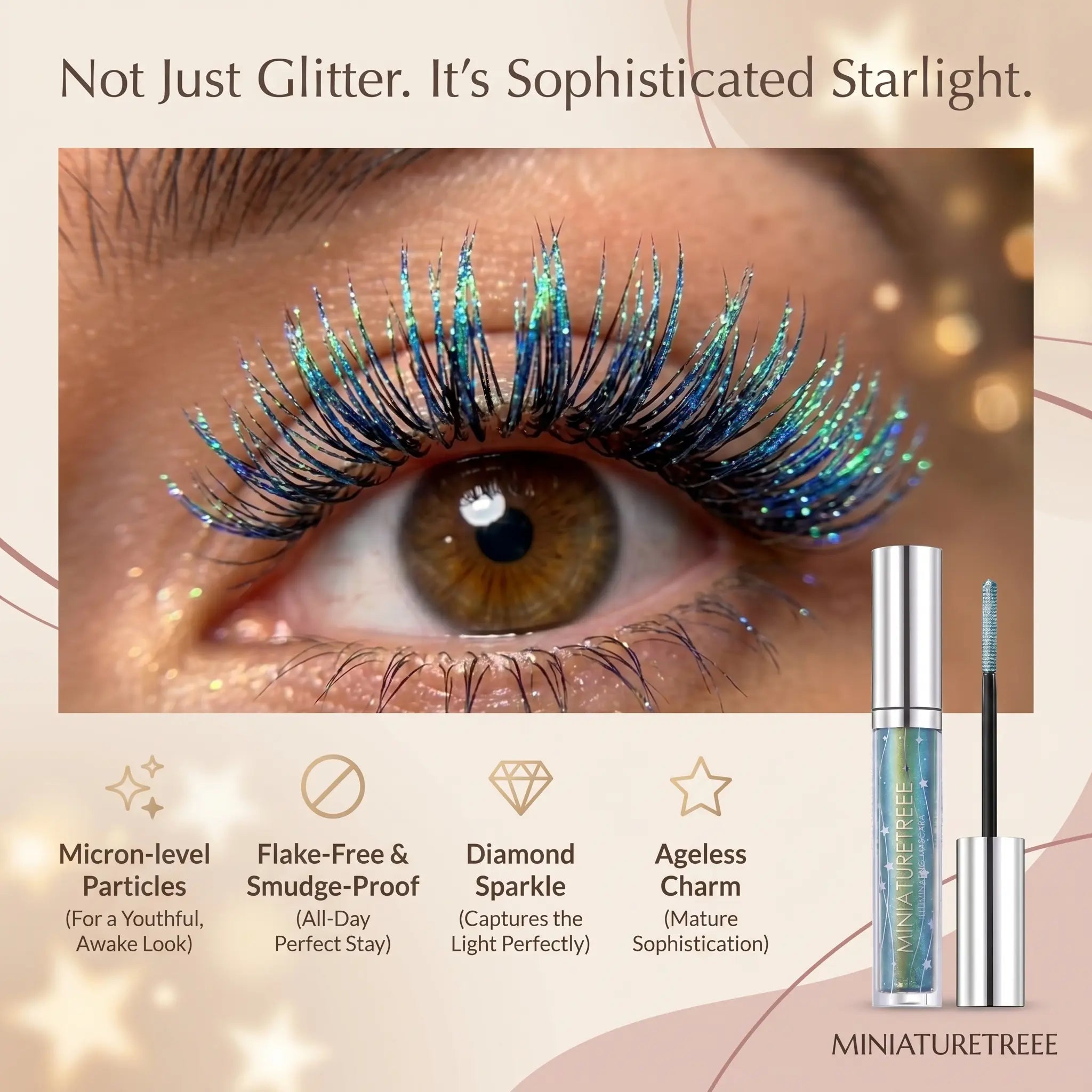 Miniaturetreee™ Illuminating Mascara - Instantly Awakens Tired Eyes & Adds an Elegant Micro-Sparkle | Last Day Claim 90% OFF 🔥