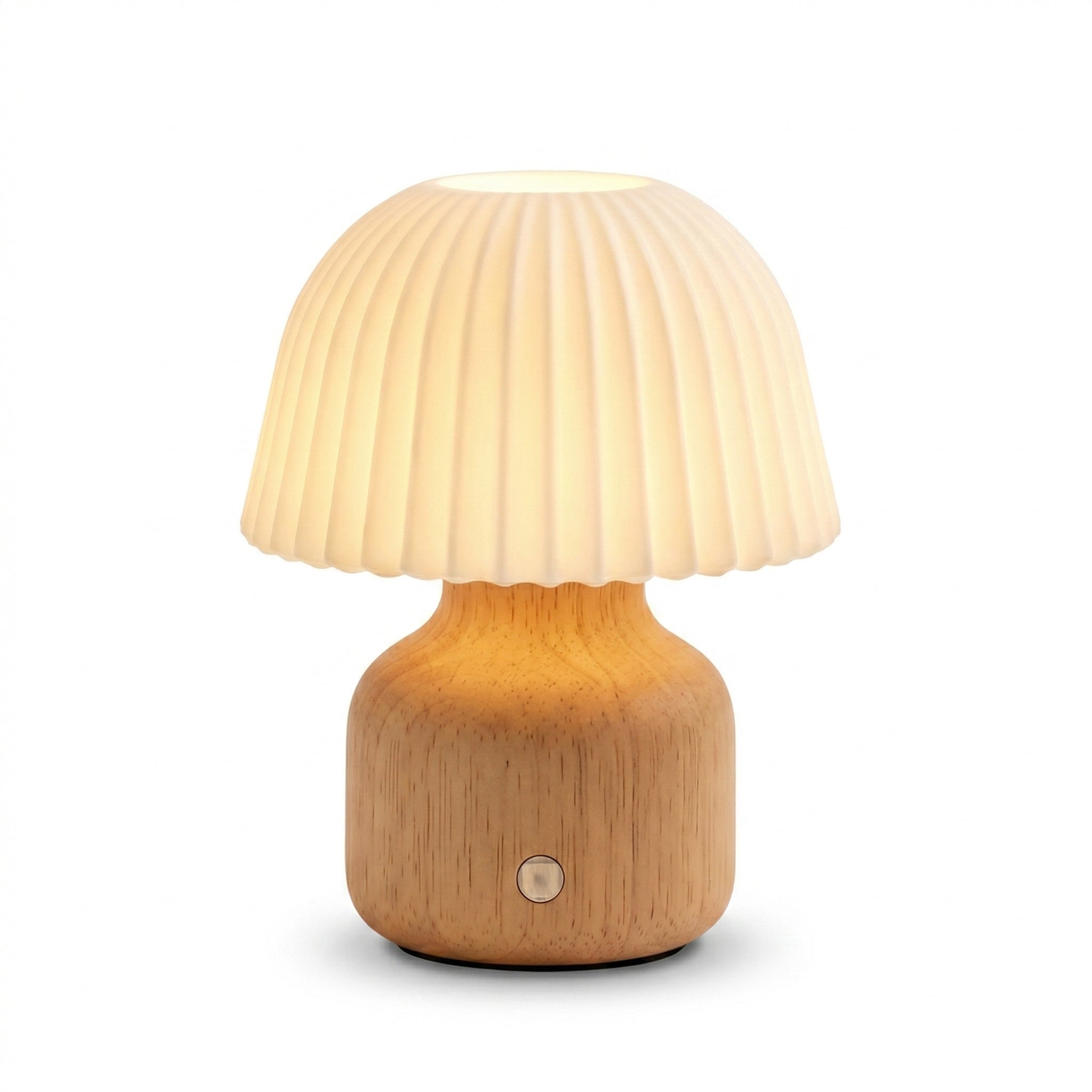 Pleated Mushroom Table Lamp