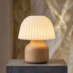 Pleated Mushroom Table Lamp