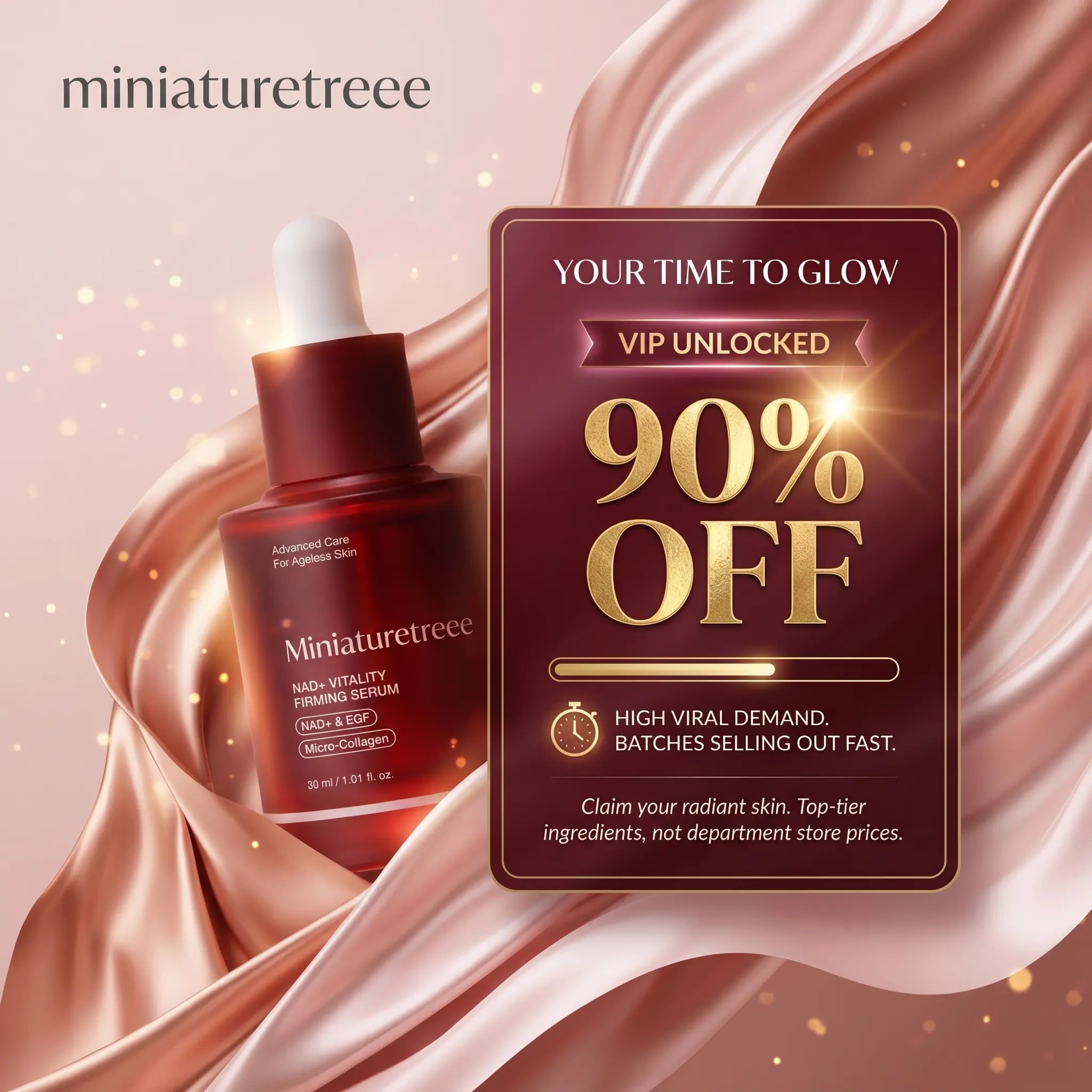 Miniaturetreee™ NAD+ Vitality Firming Serum - Visibly Smooths & Deeply Hydrates for a Radiant Glow | Claim 90% OFF🔥