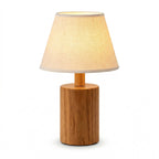 Modern Wooden Cylinder Table Lamp