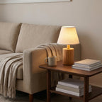 Modern Wooden Cylinder Table Lamp