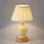 Vintage-Inspired Pleated Table Lamp