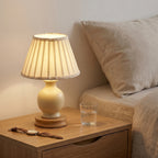 Vintage-Inspired Pleated Table Lamp